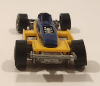 1989 Hot Wheels Thunderstreak Formula Fever Yellow and Blue Die Cast Toy Race Car Vehicle