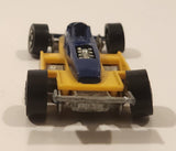 1989 Hot Wheels Thunderstreak Formula Fever Yellow and Blue Die Cast Toy Race Car Vehicle