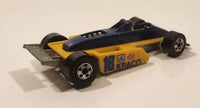 1989 Hot Wheels Thunderstreak Formula Fever Yellow and Blue Die Cast Toy Race Car Vehicle