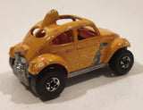 1989 Hot Wheels Auto Magic Baja Bug Volkswagen VW Beetle Metalflake Gold Die Cast Toy Car Vehicle