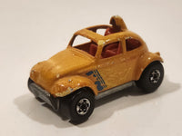 1989 Hot Wheels Auto Magic Baja Bug Volkswagen VW Beetle Metalflake Gold Die Cast Toy Car Vehicle