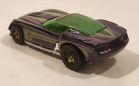 2009 Hot Wheels HW Designs Pony-Up Metallic Purple Die Cast Toy Car Vehicle