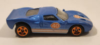 2008 Hot Wheels Web Trading Cars Ford GT - 40 Blue Die Cast Toy Race Car Vehicle