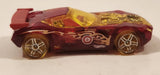 2010 Hot Wheels Race World Earth Nerve Hammer Transparent Red Die Cast Toy Car Vehicle