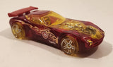 2010 Hot Wheels Race World Earth Nerve Hammer Transparent Red Die Cast Toy Car Vehicle