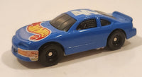 1998 McDonald's Hot Wheels Racer Nascar #44 Blue Die Cast Toy Race Car Vehicle