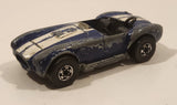 1983 Hot Wheels Hot Ones Classic Cobra Convertible Blue Die Cast Toy Car Vehicle w/ Opening Hood