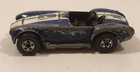 1983 Hot Wheels Hot Ones Classic Cobra Convertible Blue Die Cast Toy Car Vehicle w/ Opening Hood