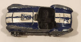 1983 Hot Wheels Hot Ones Classic Cobra Convertible Blue Die Cast Toy Car Vehicle w/ Opening Hood