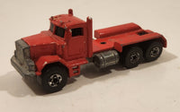 1989 Hot Wheels Peterbilt Dump Truck Semi Rig Red Die Cast Toy Car Vehicle - BW Malaysia