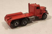 1989 Hot Wheels Peterbilt Dump Truck Semi Rig Red Die Cast Toy Car Vehicle - BW Malaysia