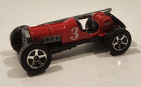 2001 Hot Wheels First Editions Old No. 3 Red Die Cast Toy Race Car Vehicle