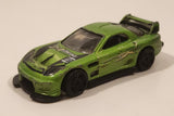 2006 Hot Wheels Drift Kings 24 / Seven Green Die Cast Toy Race Car Vehicle