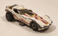 1983 Hot Wheels Vetty Funny Corvette Funny Car White Die Cast Toy Drag Racing Car Vehicle with Lifting Body