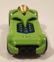 2010 Hot Wheels Criss Cross Crash Rocket Fire Green Die Cast Toy Car Vehicle