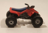 1992 Hot Wheels Suzuki Quadracer Red Die Cast ATV Toy Vehicle