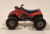 1992 Hot Wheels Suzuki Quadracer Red Die Cast ATV Toy Vehicle