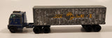 Vintage Lesney Matchbox Major Pack M-9 Inter-State Double Freighter Cooper Jarrett International Hendrickson Tractor Blue and Grey Die Cast Toy Racing Car Vehicle