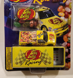 2000 Jelly Belly Racing NASCAR Craftsman Truck #02 Jim Inglebright Yellow Die Cast Toy Car Vehicle and Tin Storage Container and Candy New in Package