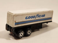 1989 Road Champs Micro Good Year Tires Semi Trailer White Die Cast Toy Vehicle