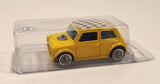 2000 Hot Wheels First Editions Mini Cooper Yellow with Checkered Roof Die Cast Toy Car Vehicle