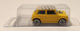 2000 Hot Wheels First Editions Mini Cooper Yellow with Checkered Roof Die Cast Toy Car Vehicle