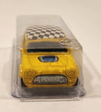 2000 Hot Wheels First Editions Mini Cooper Yellow with Checkered Roof Die Cast Toy Car Vehicle