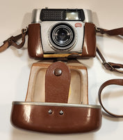 Vintage Braun Nuremburg Paxette Electromatic 40mm Rangefinder Film Camera in Brown Leather Case
