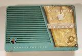 Vintage 1960s Transistorized Eight-Transistor Candle Green Bakelite AM Radio Made in Japan