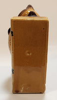 Vintage Glazed Ceramic Owl Book End With Googly Eyes Made in Japan