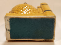Vintage Glazed Ceramic Owl Book End With Googly Eyes Made in Japan