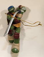 2013 Carlton Heirloom Viacom TMNT Teenage Mutant Ninja Turtles Donatello 4" Tall PVC Christmas Tree Hanging Ornament