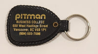 Pitman Business College Vancouver BC Black Plastic Fob Keychain Ring
