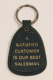 Import Equipment Fine Cars Anchorage Alaska A Satisfied Customer Is Our Best Salesman Dark Green Plastic Fob Keychain Ring