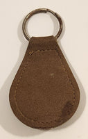 Screw U Brown Leather Fob Keychain Ring