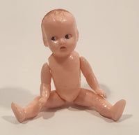 Rare Vintage Late 1950s Reliable Toys Sleepy Eyes Baby Boy 4 1/2" Hard Plastic Toy Doll