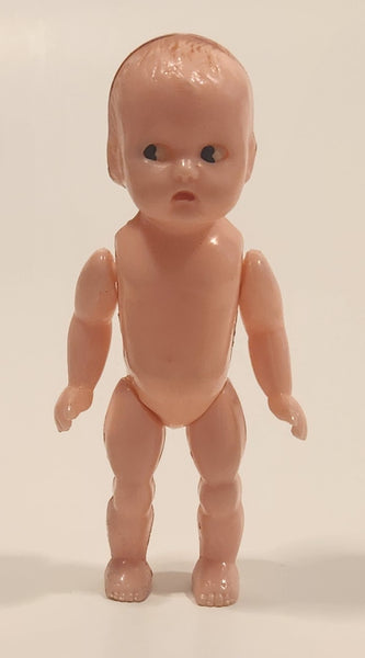 Rare Vintage Late 1950s Reliable Toys Sleepy Eyes Baby Boy 4 1/2" Hard Plastic Toy Doll