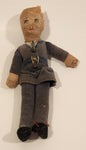 Rare Vintage 1930s 1940s Norah Wellings British Army Soldier 7 3/4" Soft Fabric Buckram on Wood Toy Doll Made in England