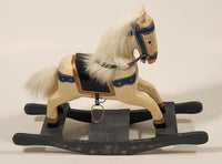 Ashton Drake Rock-A-Bye And Good Night 10" Tall Porcelain Doll on Rocking Horse New Condition in Box #92301