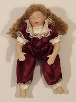 Ashton Drake Rock-A-Bye And Good Night 10" Tall Porcelain Doll on Rocking Horse New Condition in Box #92301