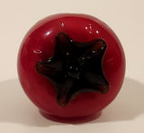 Vintage Art Glass Fruit Strawberry 2 3/4" Tall Ornament