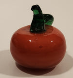 Vintage Art Glass Fruit Orange 2 1/2" Tall Ornament Has Chip