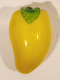 Vintage Art Glass Fruit Yellow Mango 5" Tall Ornament