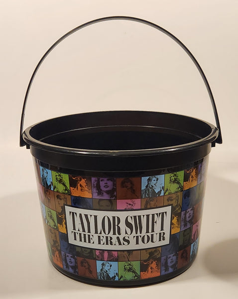 Taylor Swift AMC Movie The Eras Tour 8" Tall Black Plastic Popcorn Pail Bucket