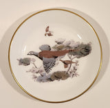 Vintage Royal Worcester Flying Pheasant Birds 3 7/8" Fine Bone China Trinket Dish Made in England
