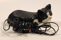 Vintage Meowing Black And White Cat Telephone Phone Model HAC CT-668