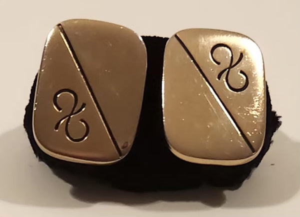 Vintage Flex-Let Quality U.S.A. Gold Tone Cufflinks