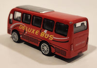 Go Bros Deluxe Bus K18835 Red Pull Back Die Cast Toy Car Vehicle Missing One Tire