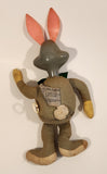 Vintage 1971 Mattel Warner Bros. Bugs Bunny Pull String 12" Tall Stuffed Toy with Plastic Head Works