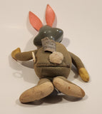 Vintage 1971 Mattel Warner Bros. Bugs Bunny Pull String 12" Tall Stuffed Toy with Plastic Head Works